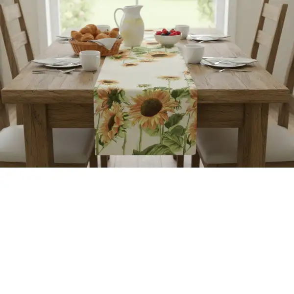 Sunflowers Runner Decorative Table Mat | Life Style 1