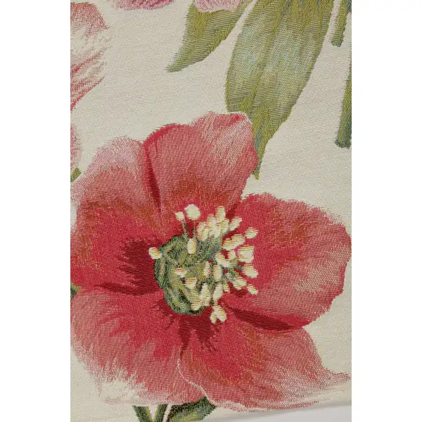 Hellebores White Runner Decorative Table Mat | Close Up 1