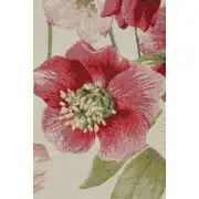 Hellebores White Runner Decorative Table Mat | Close Up 2
