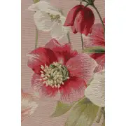 Hellebores Pink Runner Decorative Table Mat | Close Up 1