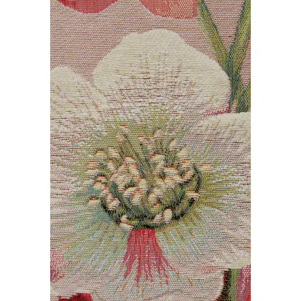 Hellebores Pink Runner Decorative Table Mat | Close Up 4