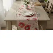 Hellebores Pink Runner Decorative Table Mat | Life Style 1