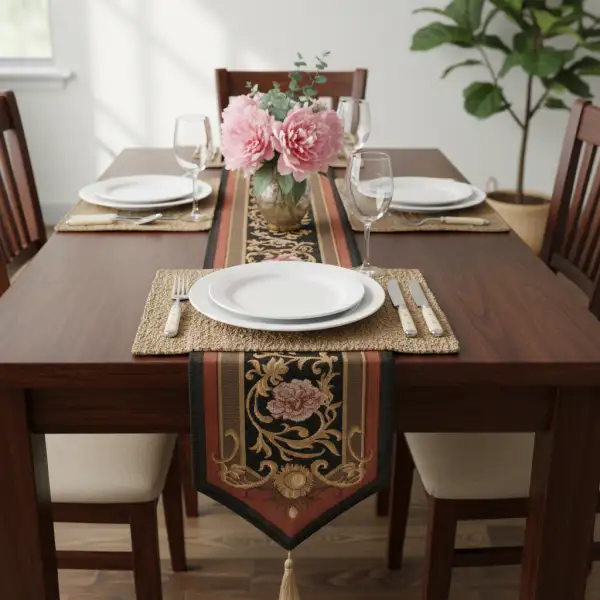 Josephine Dark Large Decorative Table Mat | Life Style 1