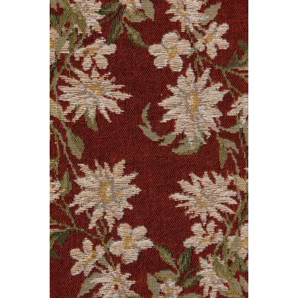 Aubusson Red Small Decorative Table Mat | Close Up 1
