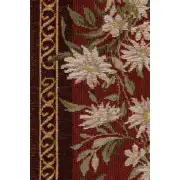 Aubusson Red Small Decorative Table Mat | Close Up 3