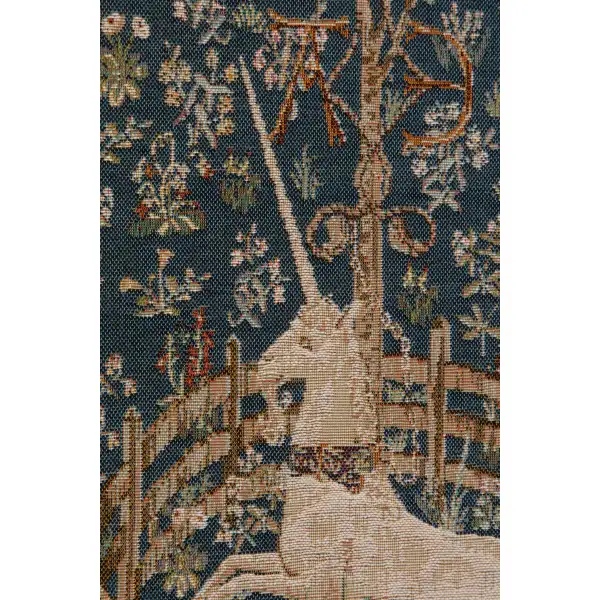 Licorne Captive Bleu Large Decorative Table Mat | Close Up 4