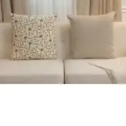 Broche Flowers French Couch Cushion | Close Up 5