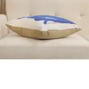 Femme Bleue Assise Matisse Belgian Sofa Pillow Cover | Close Up 3