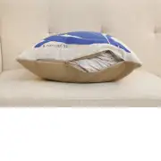 Femme Bleue Assise Matisse Belgian Sofa Pillow Cover | Close Up 4