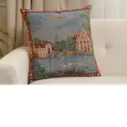 Brugge - Minnewater Belgian Sofa Pillow Cover | Close Up 1