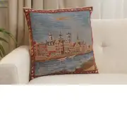 Gent - Graslei Belgian Sofa Pillow Cover | Close Up 1