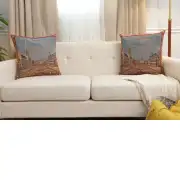 Brussel Belgian Sofa Pillow Cover | Close Up 5