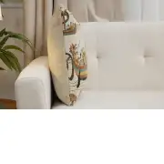 Bayeux Navigio Mare Belgian Sofa Pillow Cover | Close Up 2