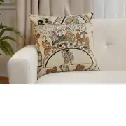 Bayeux Banquet Table Belgian Sofa Pillow Cover | Close Up 1