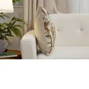 Bayeux Banquet Table Belgian Sofa Pillow Cover | Close Up 2