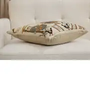 Bayeux Banquet Feast Belgian Sofa Pillow Cover | Close Up 3