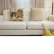 Bayeux Mont St-Michel Belgian Sofa Pillow Cover | Close Up 5