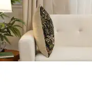 Medieval Hound Sitting Belgian Sofa Pillow Cover | Close Up 2