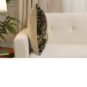 Medieval Hound Leaping Belgian Sofa Pillow Cover | Close Up 2