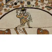 Bayeux The Banquet Large Belgian Wall Tapestry | Close Up 2