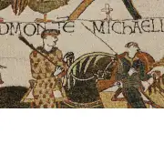 Bayeux Mont Saint Michel Belgian Wall Tapestry | Close Up 1