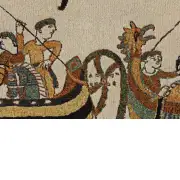 Bayeux Navigio Ships Belgian Wall Tapestry | Close Up 1