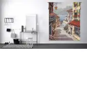 Bellagio Village no Border Belgian Wall Tapestry | Life Style 1