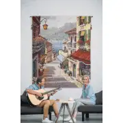 Bellagio Village no Border Belgian Wall Tapestry | Life Style 2