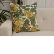 Citrons Large Belgian Sofa Pillow Cover | Close Up 1