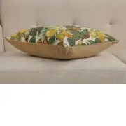 Citrons Large Belgian Sofa Pillow Cover | Close Up 3