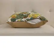 Citrons Large Belgian Sofa Pillow Cover | Close Up 4