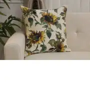 Tournesols Sunflower Large Belgian Sofa Pillow Cover | Close Up 1