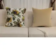 Tournesols Sunflower Large Belgian Sofa Pillow Cover | Close Up 5