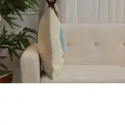 The Little Prince with a Fox on the Moon Belgian Sofa Pillow Cover | Close Up 2