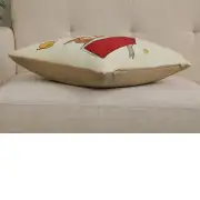 The Little Prince Reading a Book Belgian Sofa Pillow Cover | Close Up 3