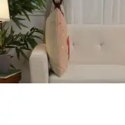 The Little Prince Standing on a Rose Belgian Sofa Pillow Cover | Close Up 2