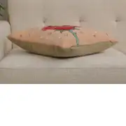 The Little Prince Standing on a Rose Belgian Sofa Pillow Cover | Close Up 3