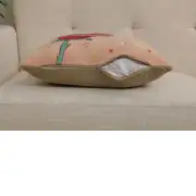 The Little Prince Standing on a Rose Belgian Sofa Pillow Cover | Close Up 4
