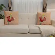 The Little Prince Standing on a Rose Belgian Sofa Pillow Cover | Close Up 5