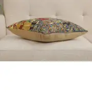 Les Vendanges Large Belgian Sofa Pillow Cover | Close Up 3