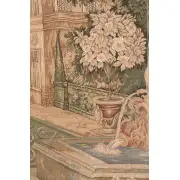 Verdure Fontaine Carree French Wall Tapestry - 58 in. x 58 in. Cotton/Viscose/Polyester by Charlotte Home Furnishings | Close Up 1