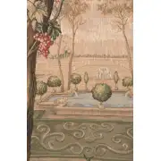 Verdure Fontaine Carree  French Wall Tapestry | Close Up 2