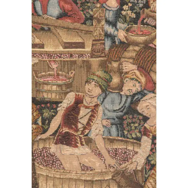 Grandes Vendanges French Wall Tapestry | Close Up 2