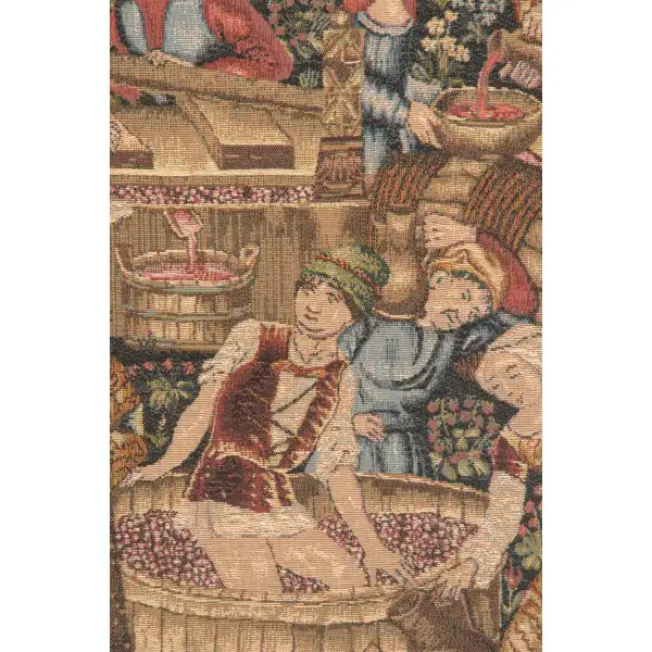 Grandes Vendanges  French Wall Tapestry | Close Up 2