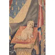 Dame Au Chien I French Wall Tapestry - 19 in. x 29 in. Cotton/Viscose/Polyester by Charlotte Home Furnishings | Close Up 2