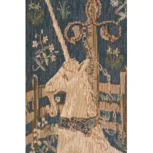 Licorne Captive III French Wall Tapestry - 19 in. x 29 in. Cotton/Viscose/Polyester by Charlotte Home Furnishings Inc