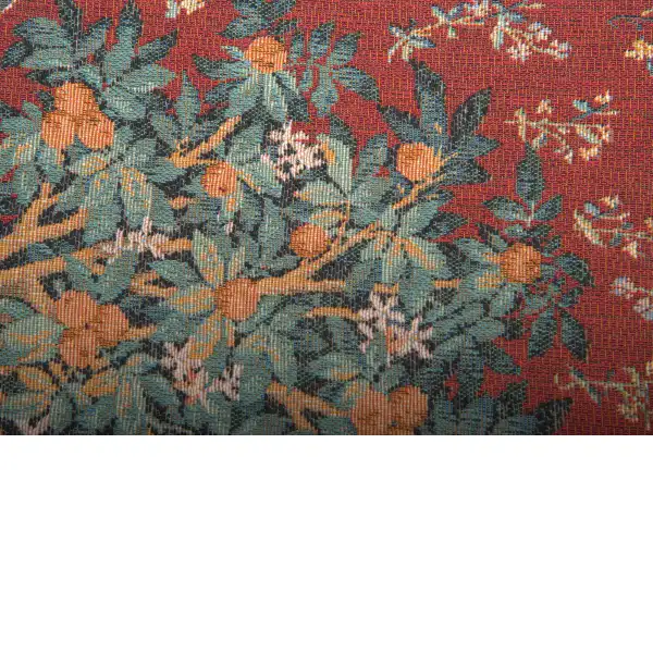 Orange Tree II French Table Mat - 35 in. x 14 in. Cotton/Viscose/Polyester by William Morris | Close Up 2