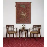 Licorne Captive Rouge French Wall Tapestry | Life Style 1