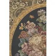 Floral Composition in Vase Dark Green Italian Tapestry | Close Up 2