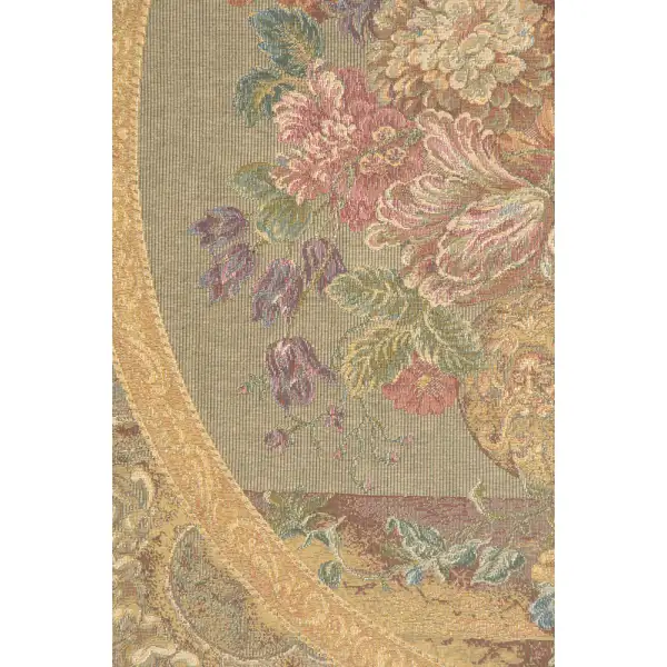 Floral Composition in Vase Cream Italian Tapestry | Close Up 2